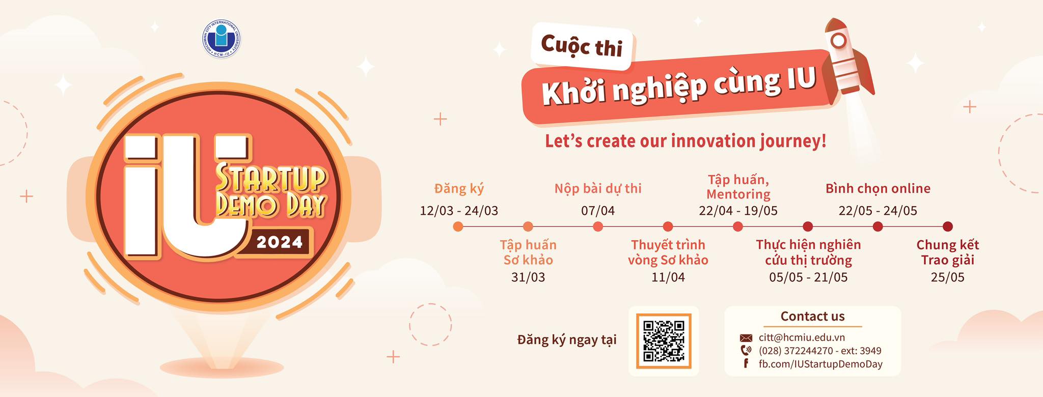 Cuộc thi khởi nghiệp cấp trường 𝐈𝐔 𝐒𝐓𝐀𝐑𝐓𝐔𝐏 𝐃𝐄𝐌𝐎 𝐃𝐀𝐘 2024!