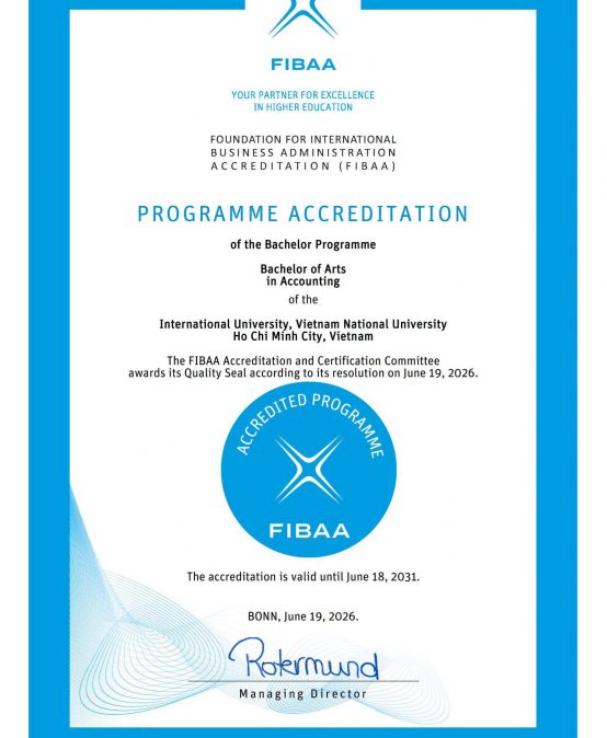 ✨ INTERNATIONAL ACCREDITATION: SCHOOL OF ECONOMICS FINANCE ACCOUNTING (EFA) CONTINUES ITS JOURNEY TO ACHIEVE FIBAA QUALITY STANDARDS